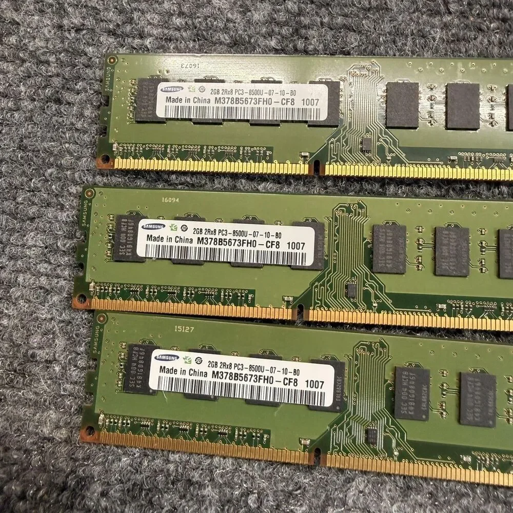 Samsung DDR3-1066 8GB 4x2GB Desktop Memory RAM PC3-8500 UDIMM M378B5673FH0